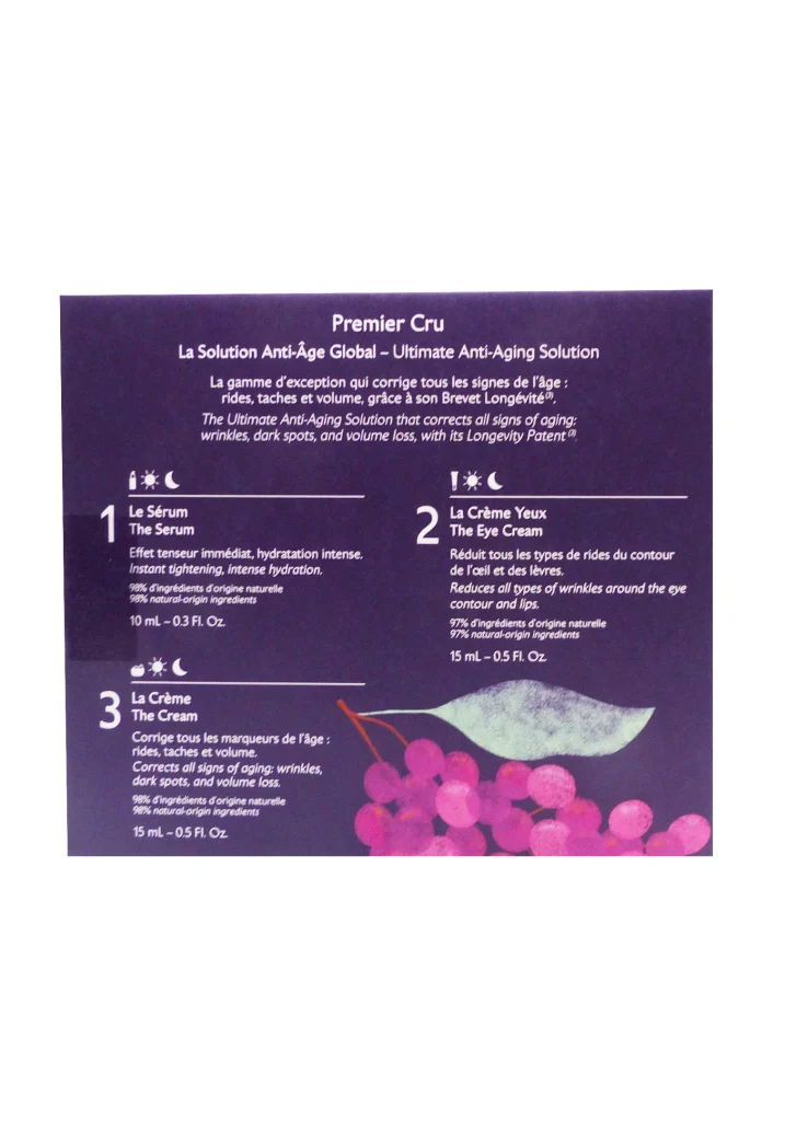 CAUDALIE COFFRET LA SOLUTION ANTI-AGE GLOBAL NOEL2026 3 dos coffret premier cru