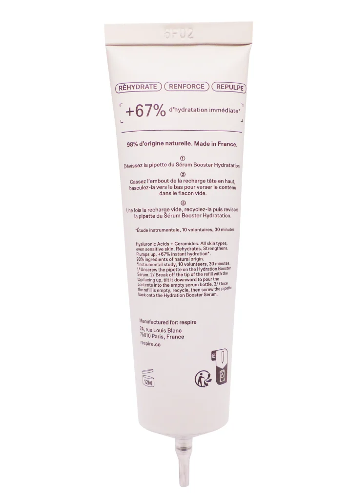RESPIRE RECHARGE SERUM BOOSTER HYDRATATION 30ML 4 dos hydrate
