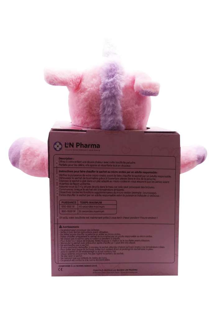 L2N BOUILLOTTES ANIMAUX LICORNE 3 dos licorne