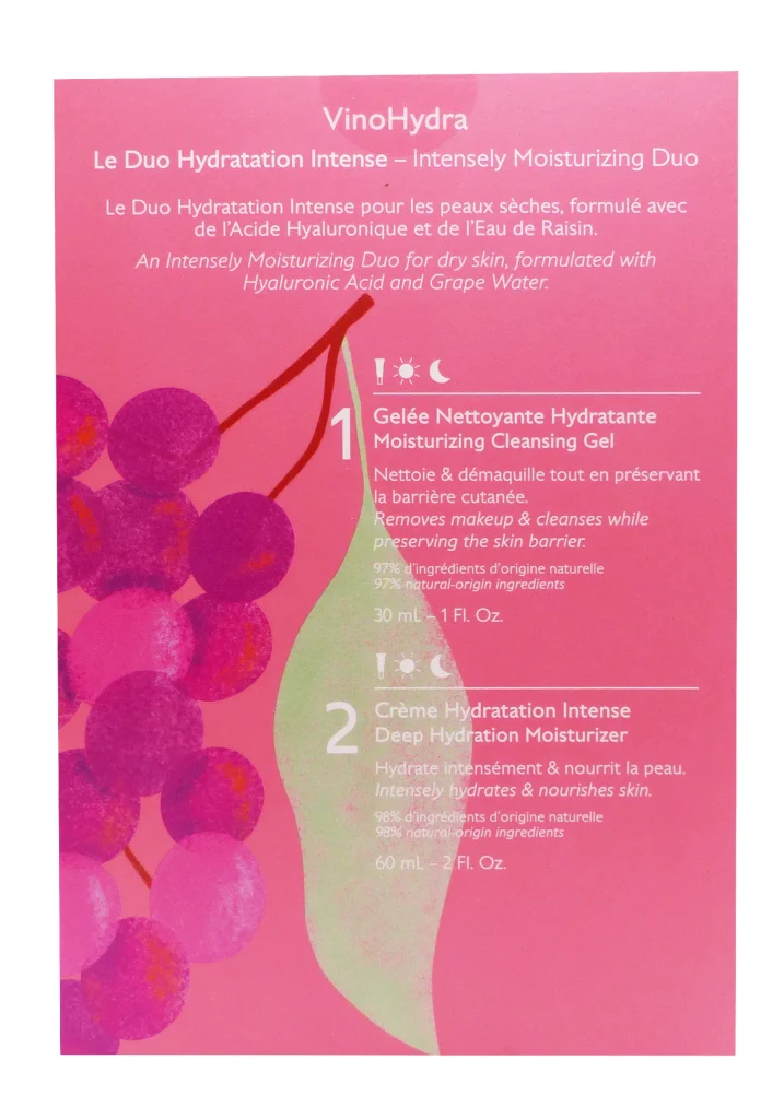 CAUDALIE COFFRET LE DUO HYDRATATION INTENSE 3 dos vinohydra