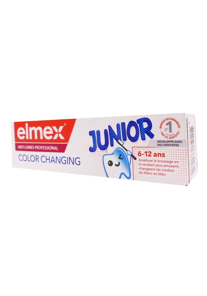 ELMEX ANTI-CARIES PROFESSIONAL COLOR CHANGING 75ML 2 elmex junior 1