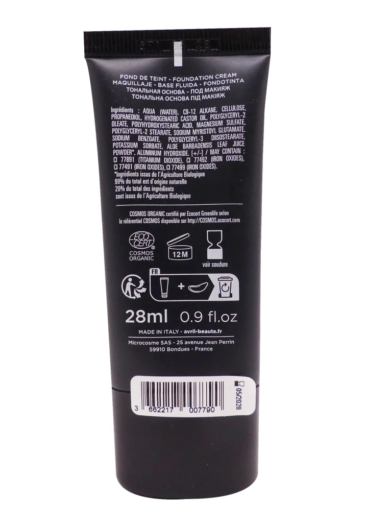 AVRIL CREME DE TEINT DORE 28 ML 3 fond de teint base