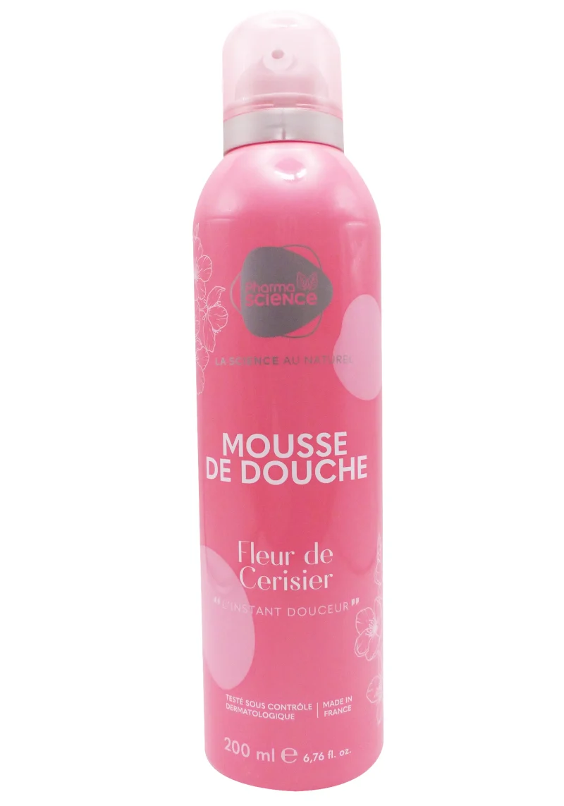 mousse de douche fleur de cerisier pharmascience