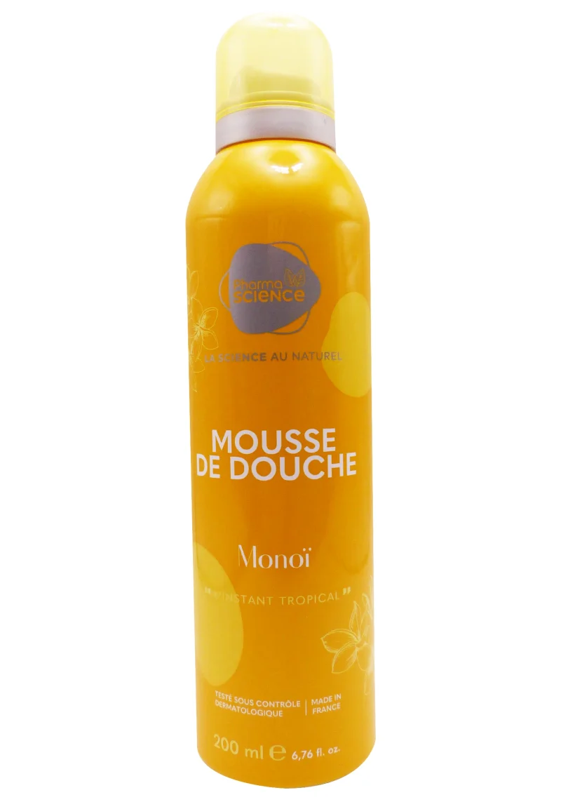 mousse de douche monoi