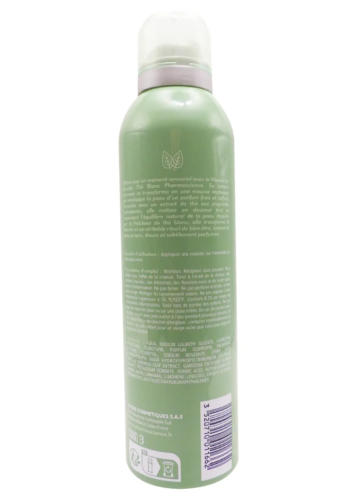 MOUSSE DE DOUCHE THE BLANC 200ML 3 mousse de douche the