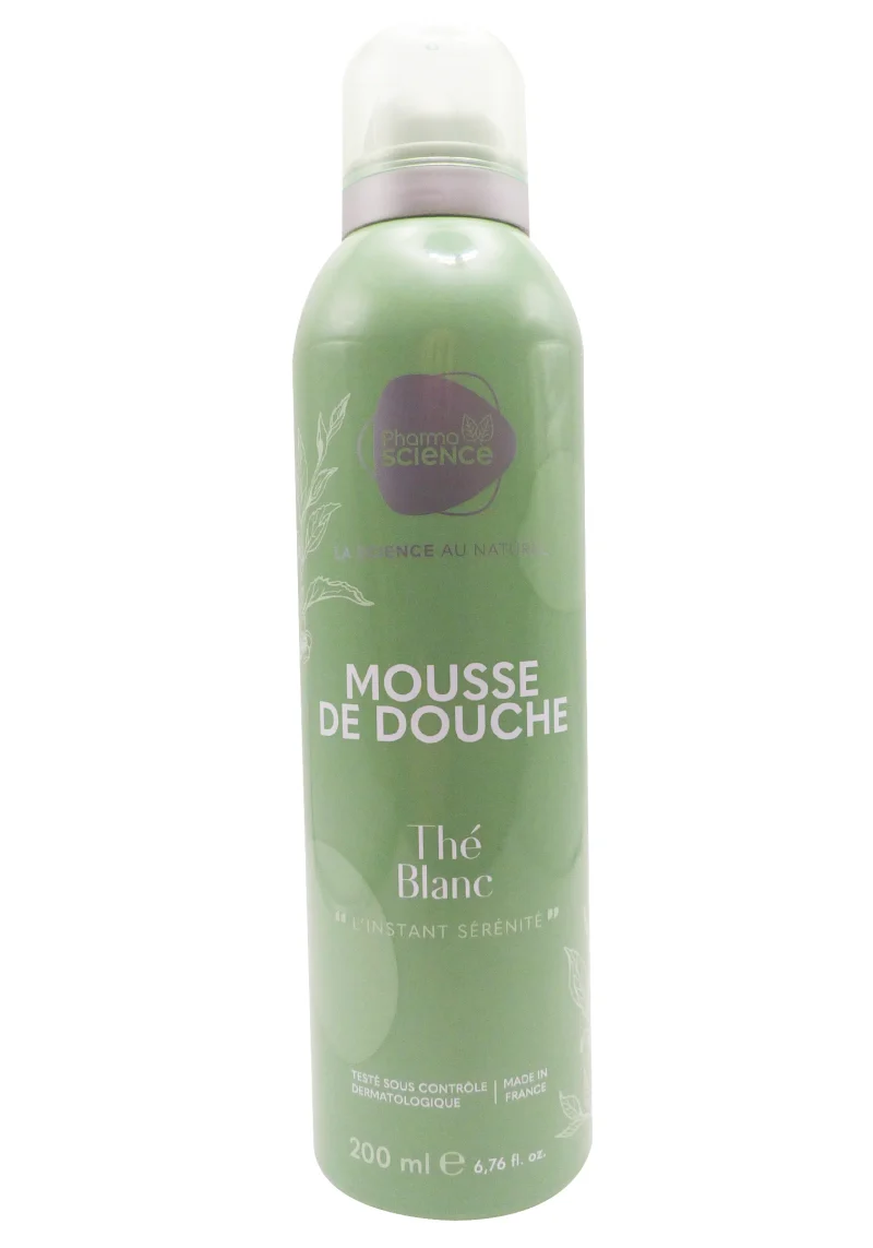 mousse de douche thé blanc