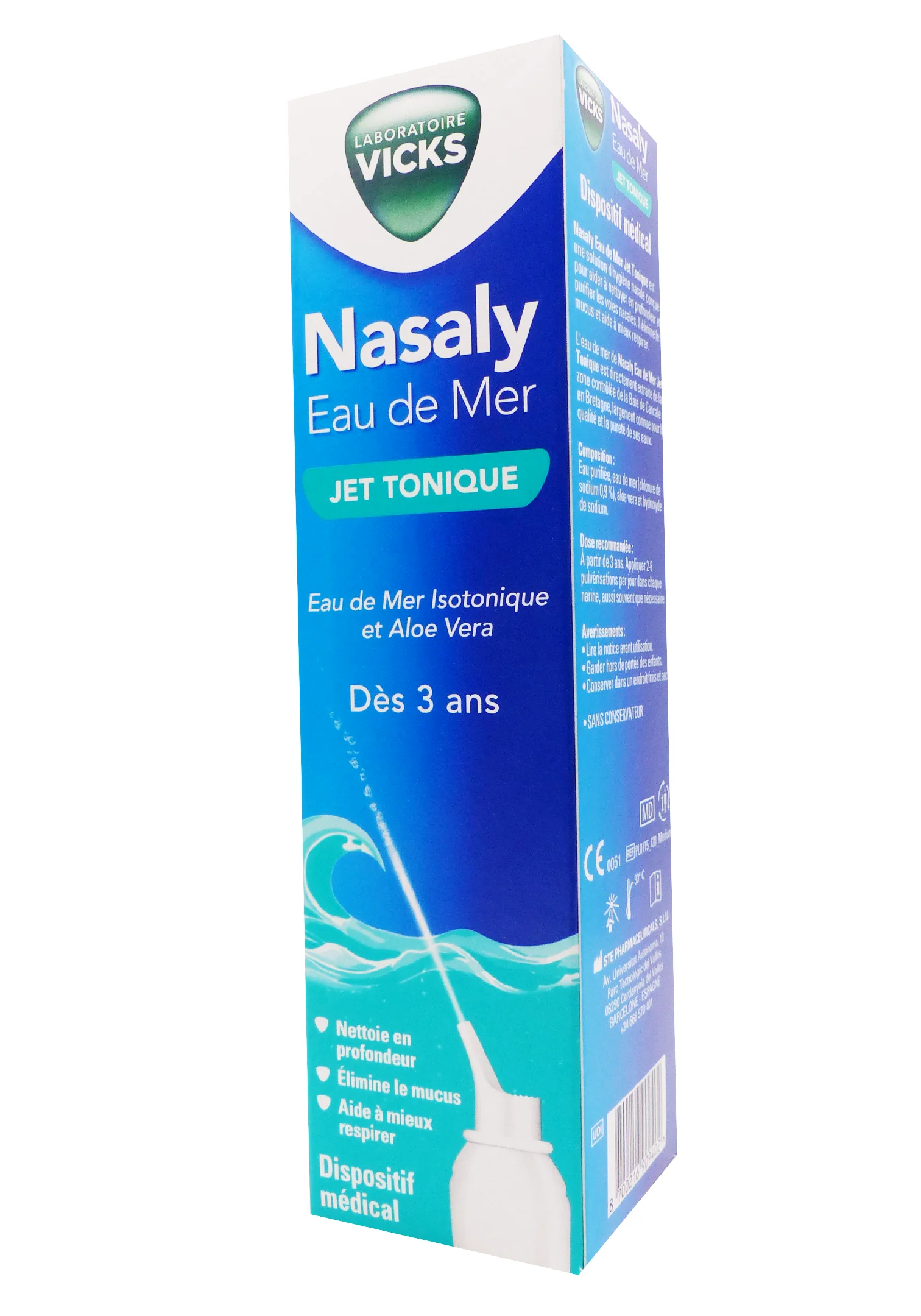 NASALY EAU DE MER TONIQUE SPRAY 120ML 1 nasaly eau de mer jet tonique