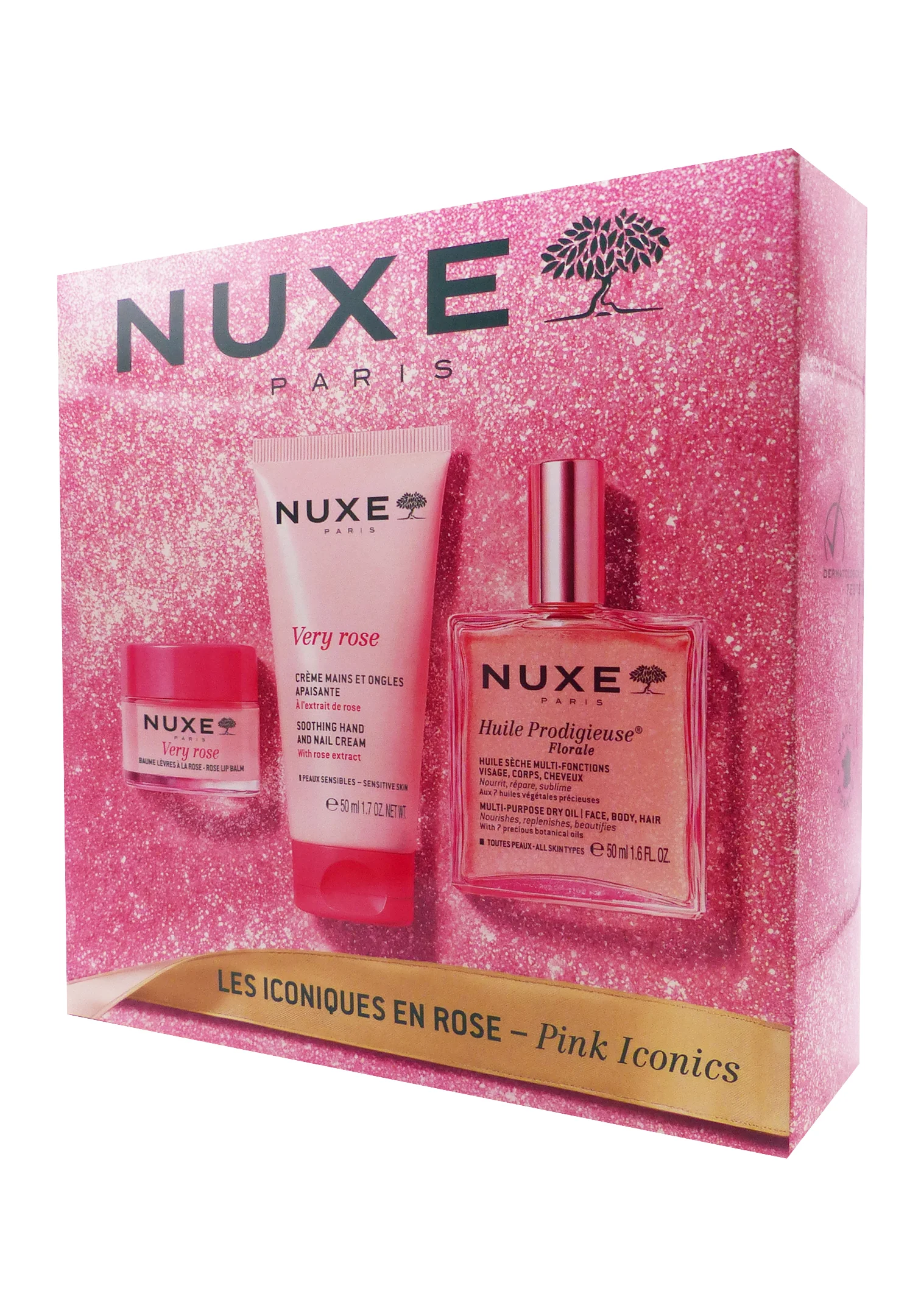 NUXE COFFRET NOEL BESTSELLERS FLORAL 1 nuxe coffret noel rose