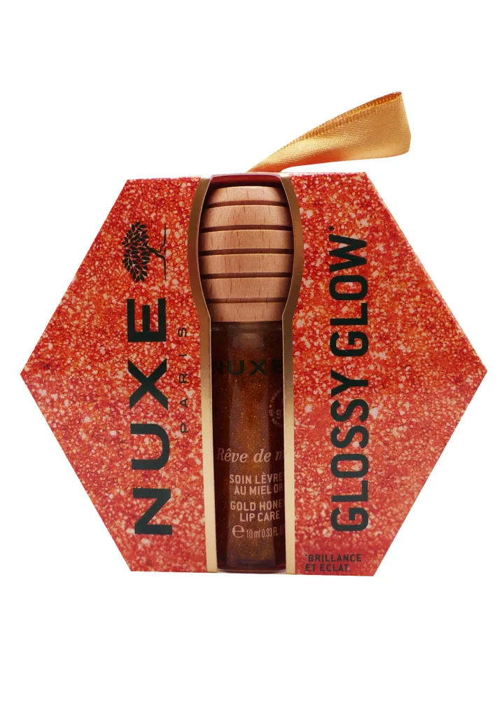 NUXE COFFRET NOEL SOIN LEVRES AU MIEL 2 nuxe glossy glow