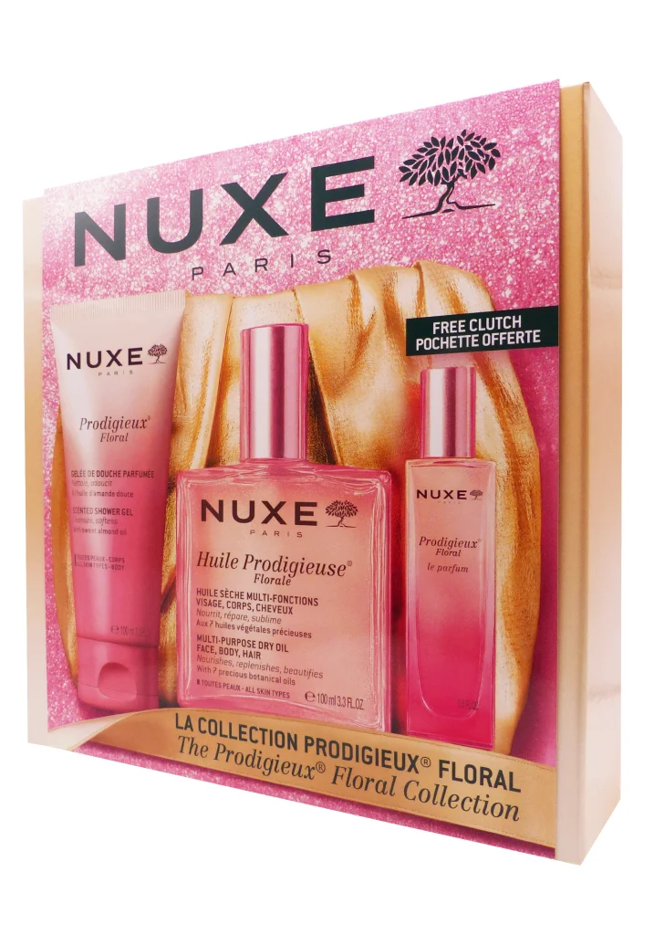 NUXE COFFRET NOEL PRODIGIEUX FLORAL 2 nuxe la collection prodigieux floral coffret