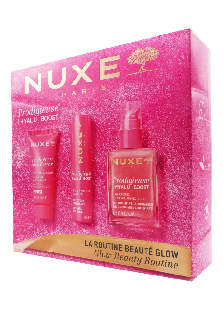 NUXE COFFRET NOEL LA ROUTINE BEAUTE GLOW 2 nuxe la routinebeaute glow coffret