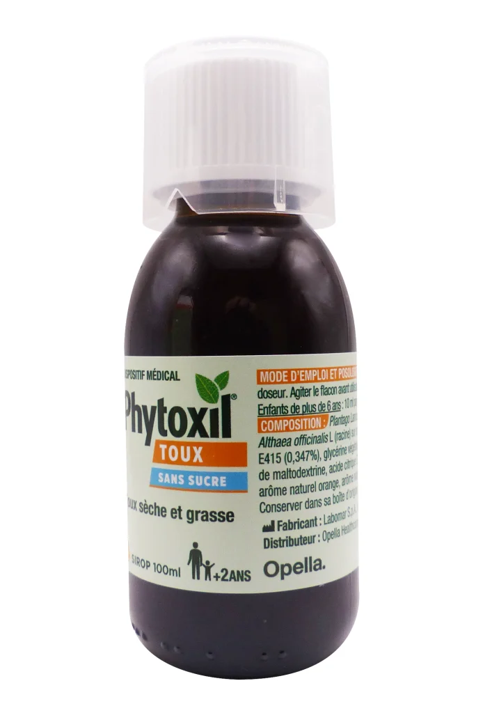 PHYTOXIL TOUX SECHE ET GRASSE SANS SUCRE 100ML 4 phytoxil toux sans sucre