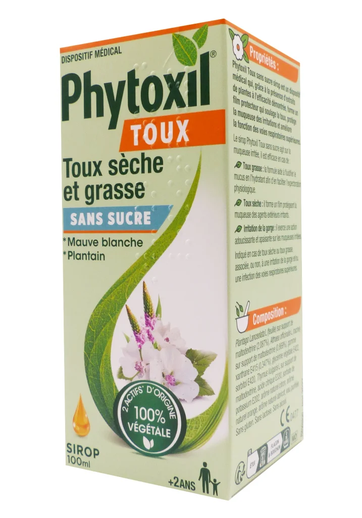 PHYTOXIL TOUX SECHE ET GRASSE SANS SUCRE 100ML 2 phytoxyl toux seche