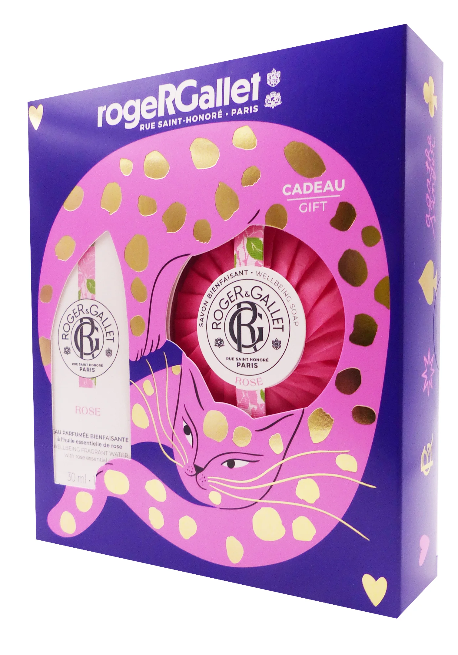 ROGER & GALLET COFFRET NOEL EAU PARFUMEE BIENFAISANTE ROSE 30 ML ET SAVON OFFERT 1 roger gallet coffret rose