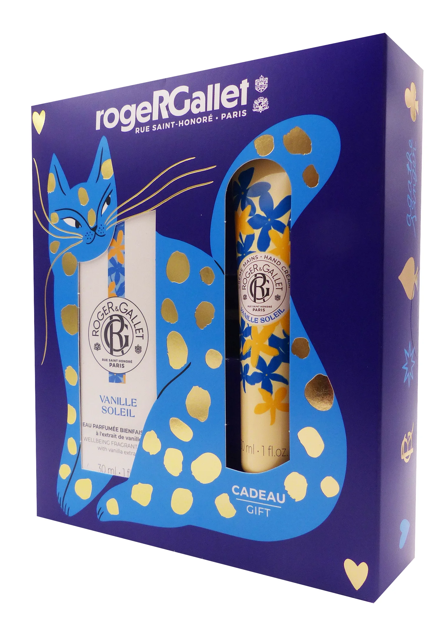 ROGER & GALLET COFFRET NOEL EAU PARFUMEE BIENFAISANTE VANILLE SOLEIL 30 ML ET CREME OFFERTE 1 roger gallet vanille