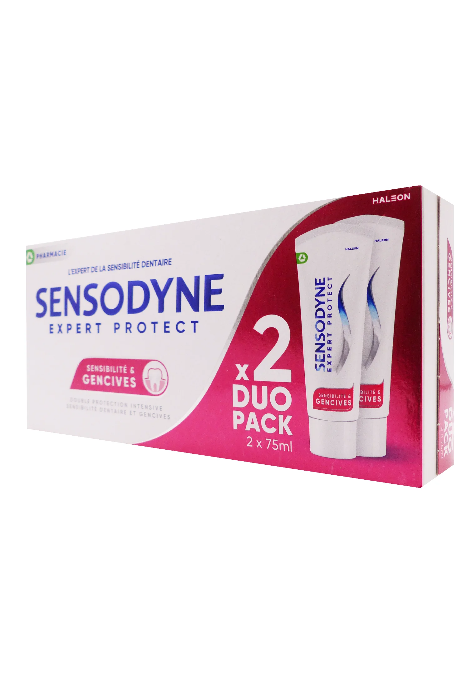 SENSODYNE SENSIBILITE ET GENCIVES MENTHE LOT 2X75ML 1 sensodyne duo